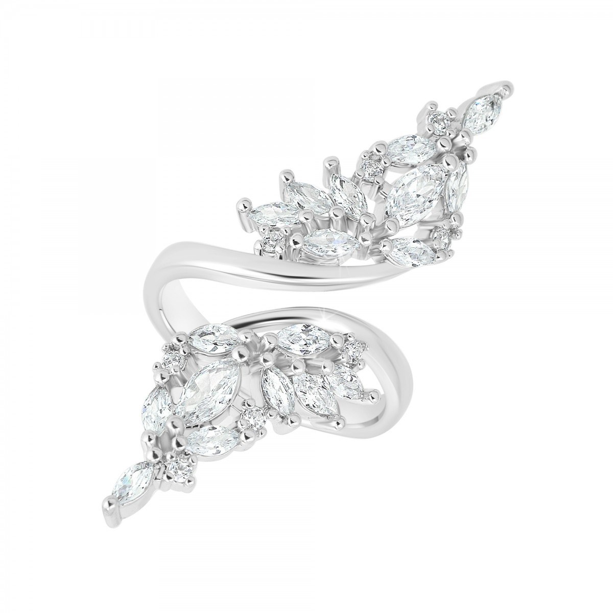 Bague ajustable SC Crystal ornée de Cristaux scintillants