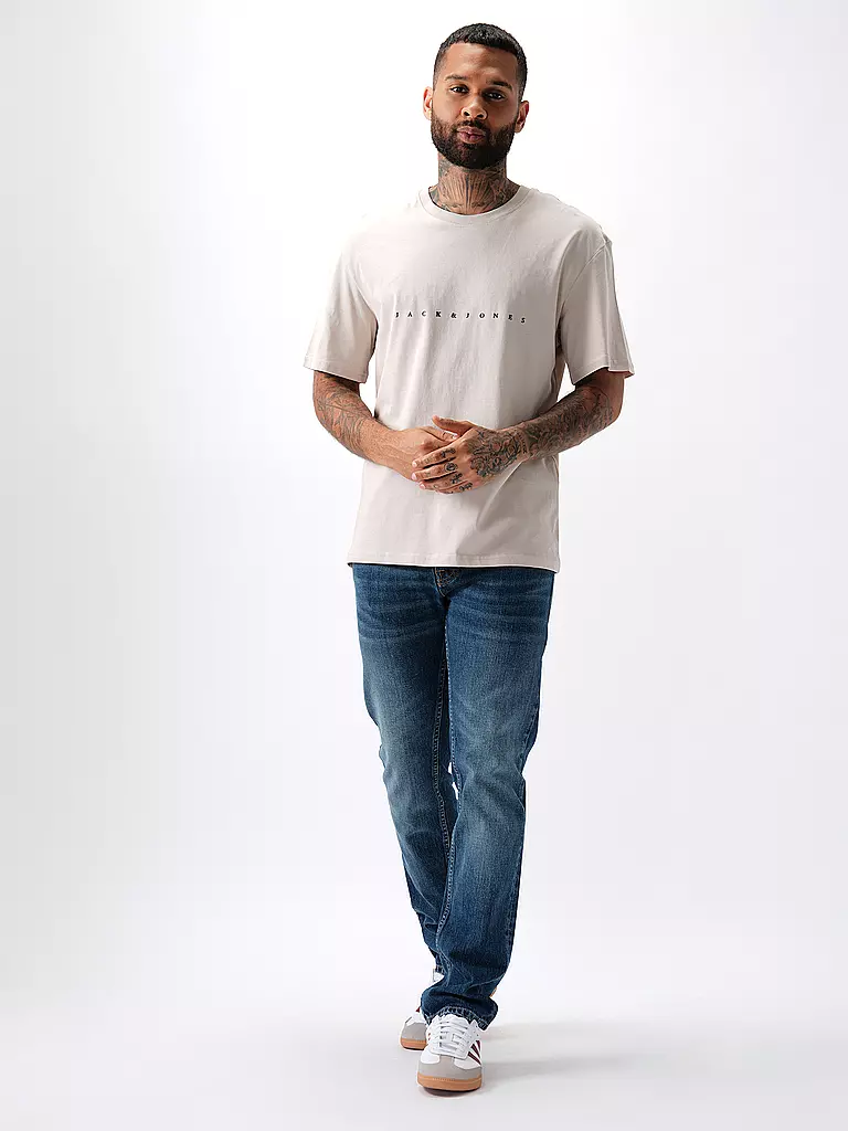 JACK & JONES T-Shirt JJESTAR beige
