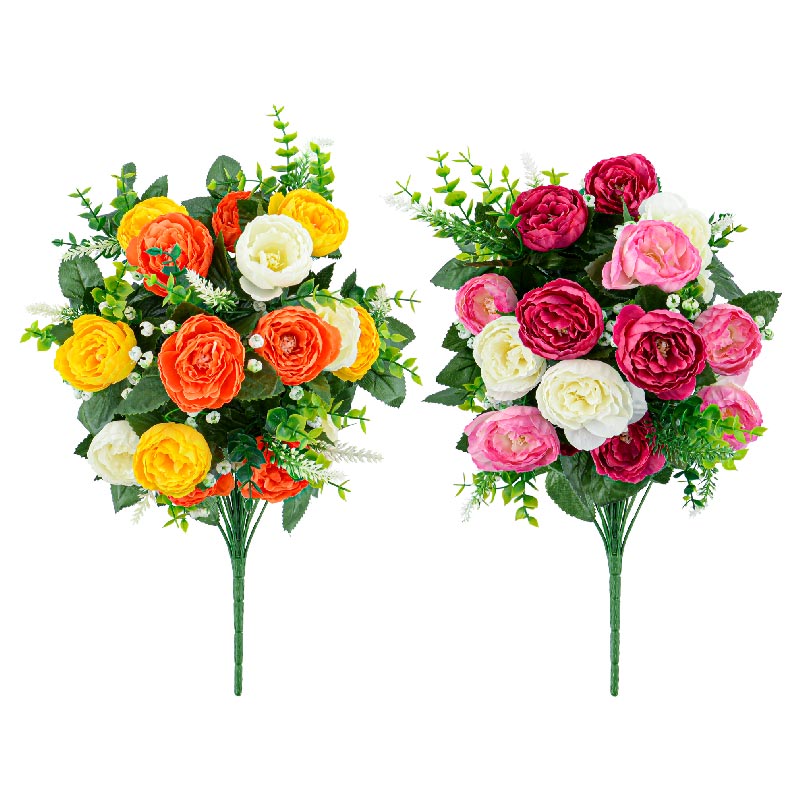 Bouquet artificiel de renoncules