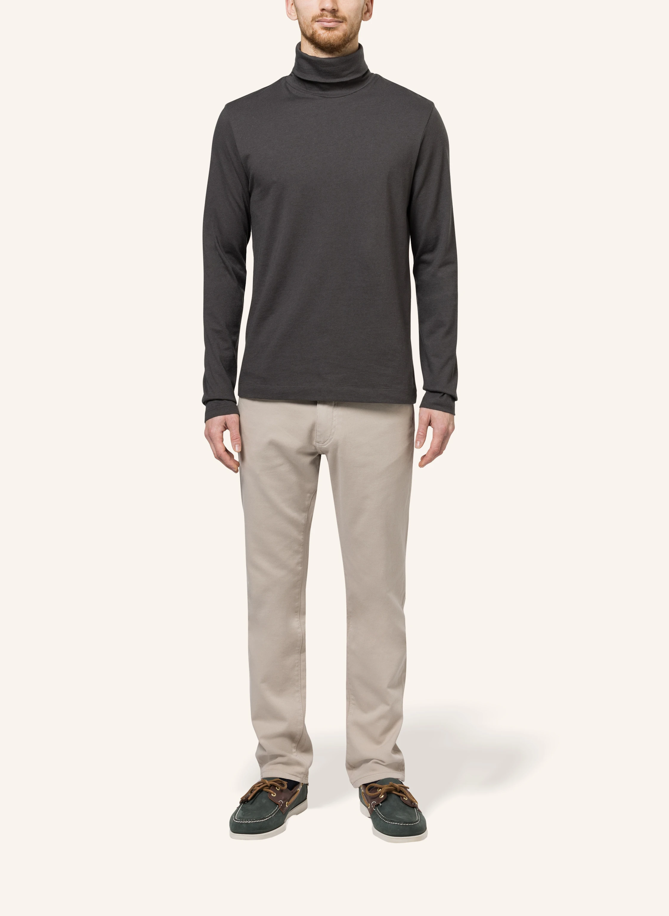 TRUSTED HANDWORK Roll Neck 1/1-Sleeve T-Shirt