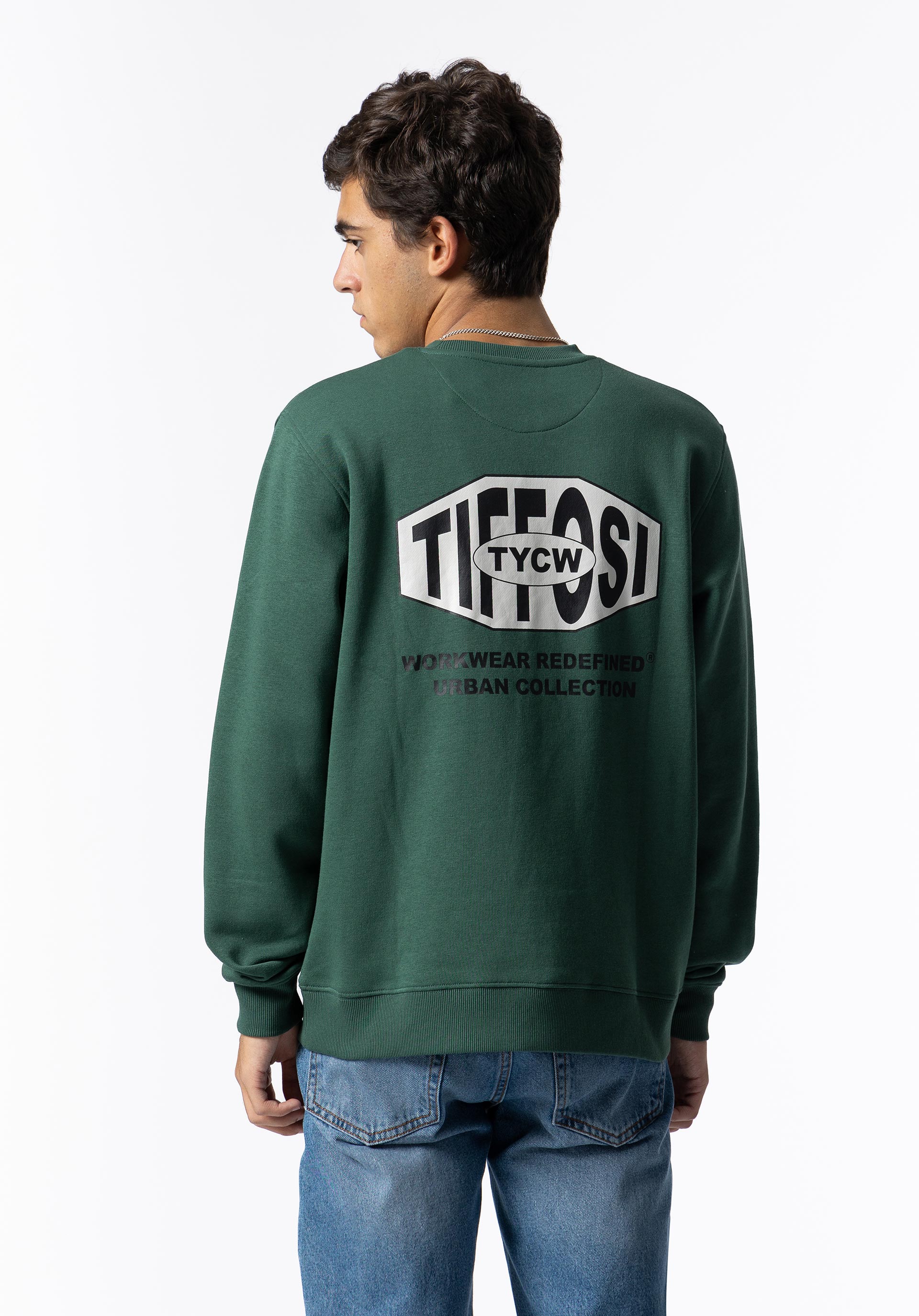 Sweatshirt com Estampado nas Costas