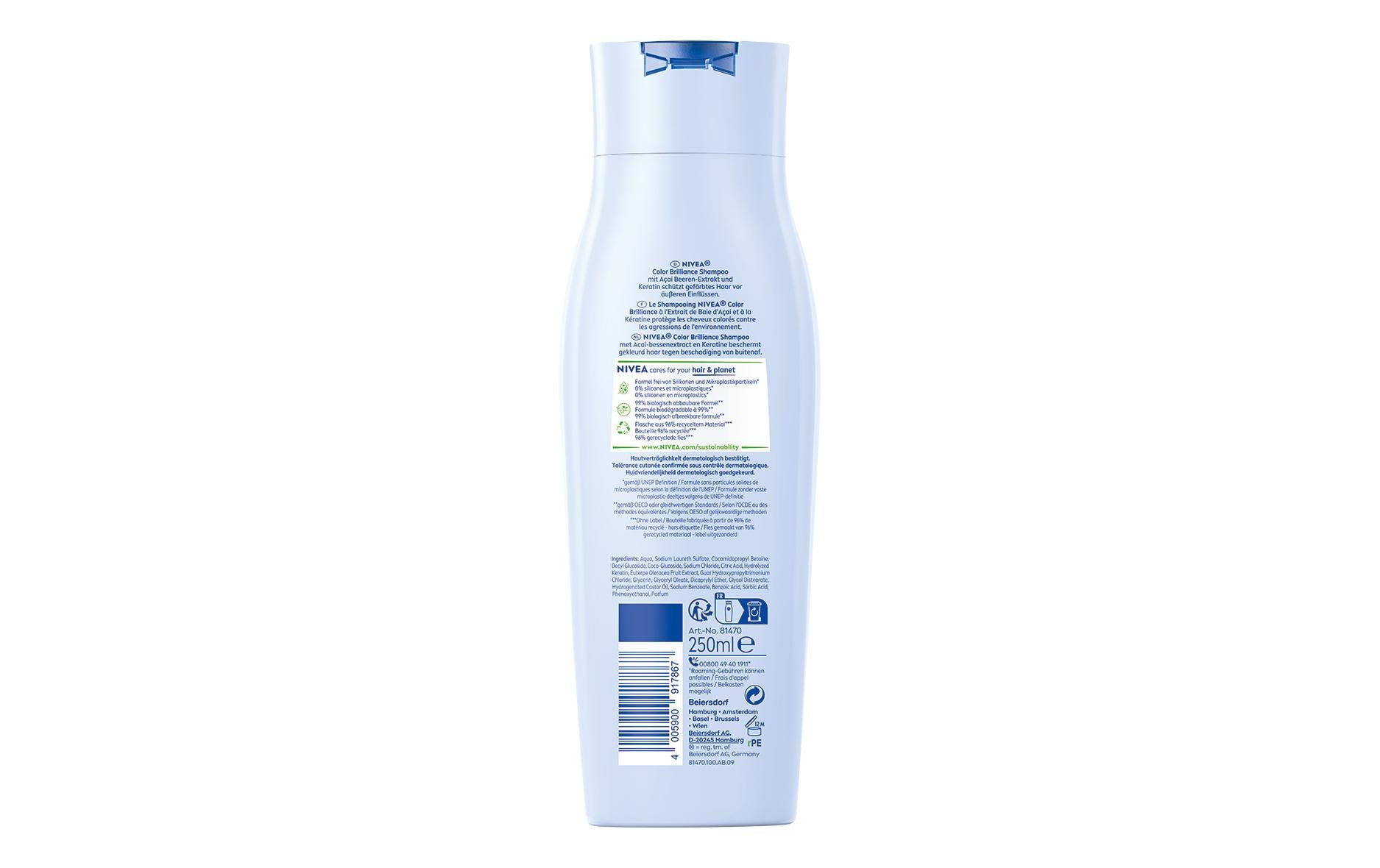 Shampoo Color Brilliance 250 mlHaarshampoo stärkt und schützt coloriertes Haar für länger anhaltende Brillanz