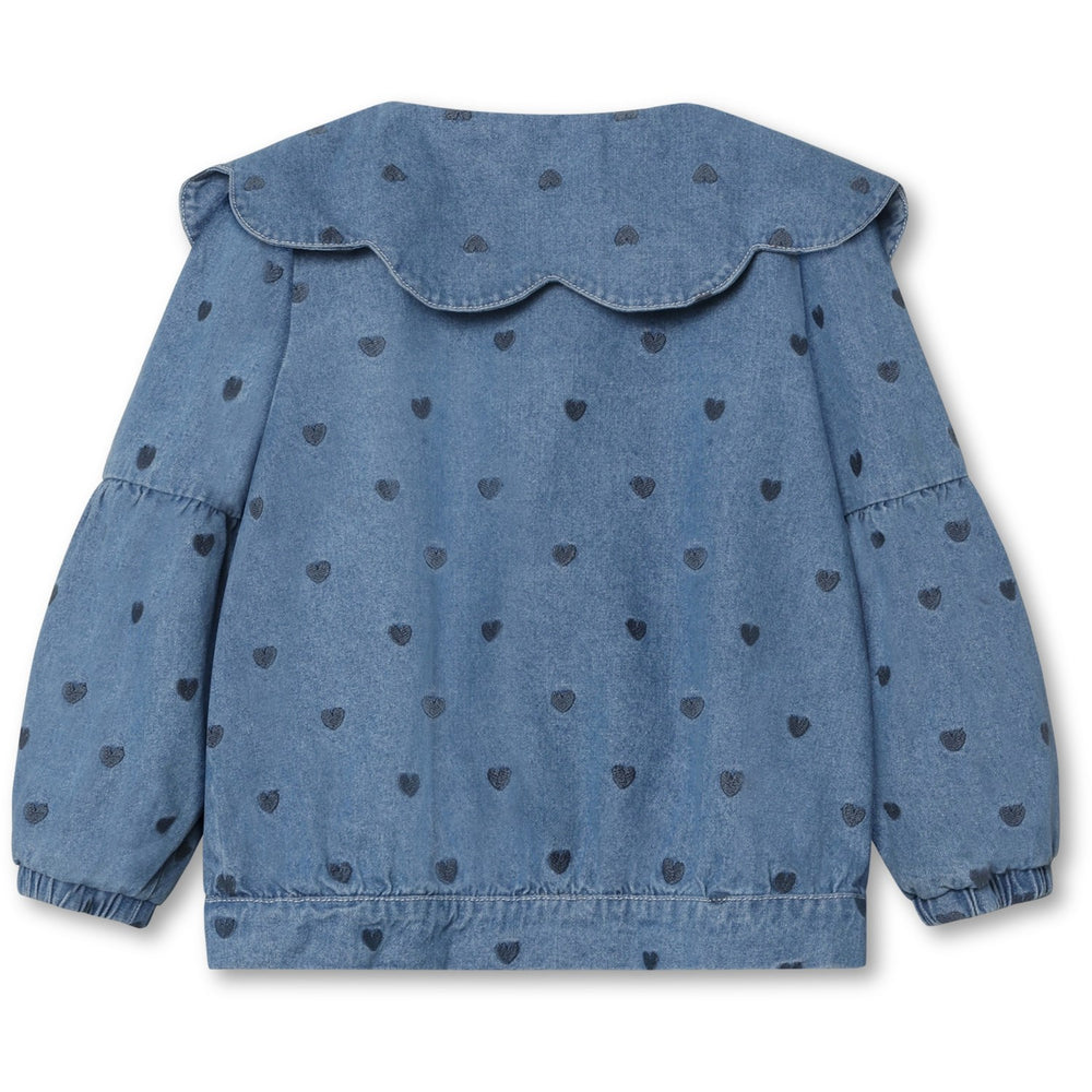 Køb Fliink Light Denim Blue Donna Denim Bomber Jakke