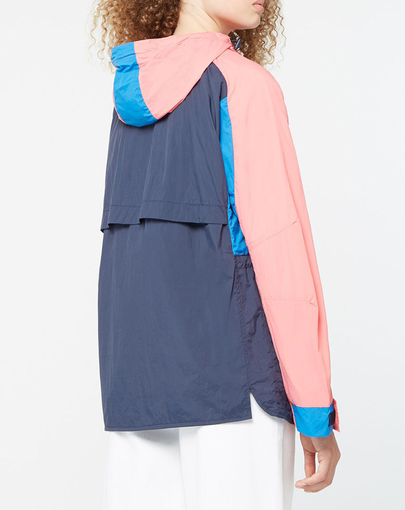 Tommy Jeans Veste coupe-vent déperlante Colorblock bleu/rose