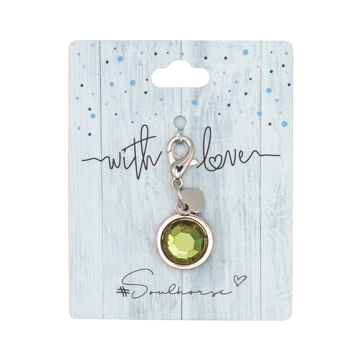 Soulhorse Charm Lucky Stone  - oliv