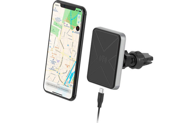 XLayer Magfix Smartphone Kfz-Ladegerät Wireless Charging Qi-Zertifiziert