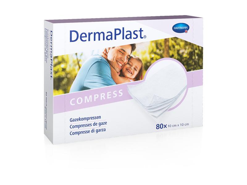 DermaPlast Gazekompresse Compress 10 x 10 cm Gazekompressen