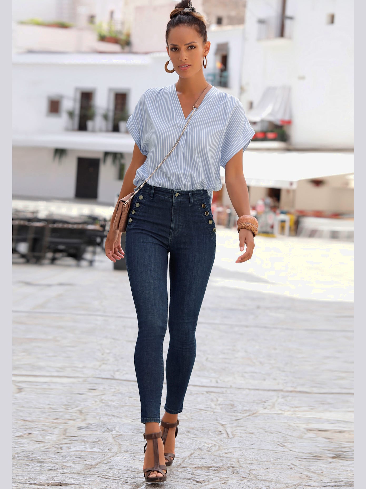 Jegging boutons devant