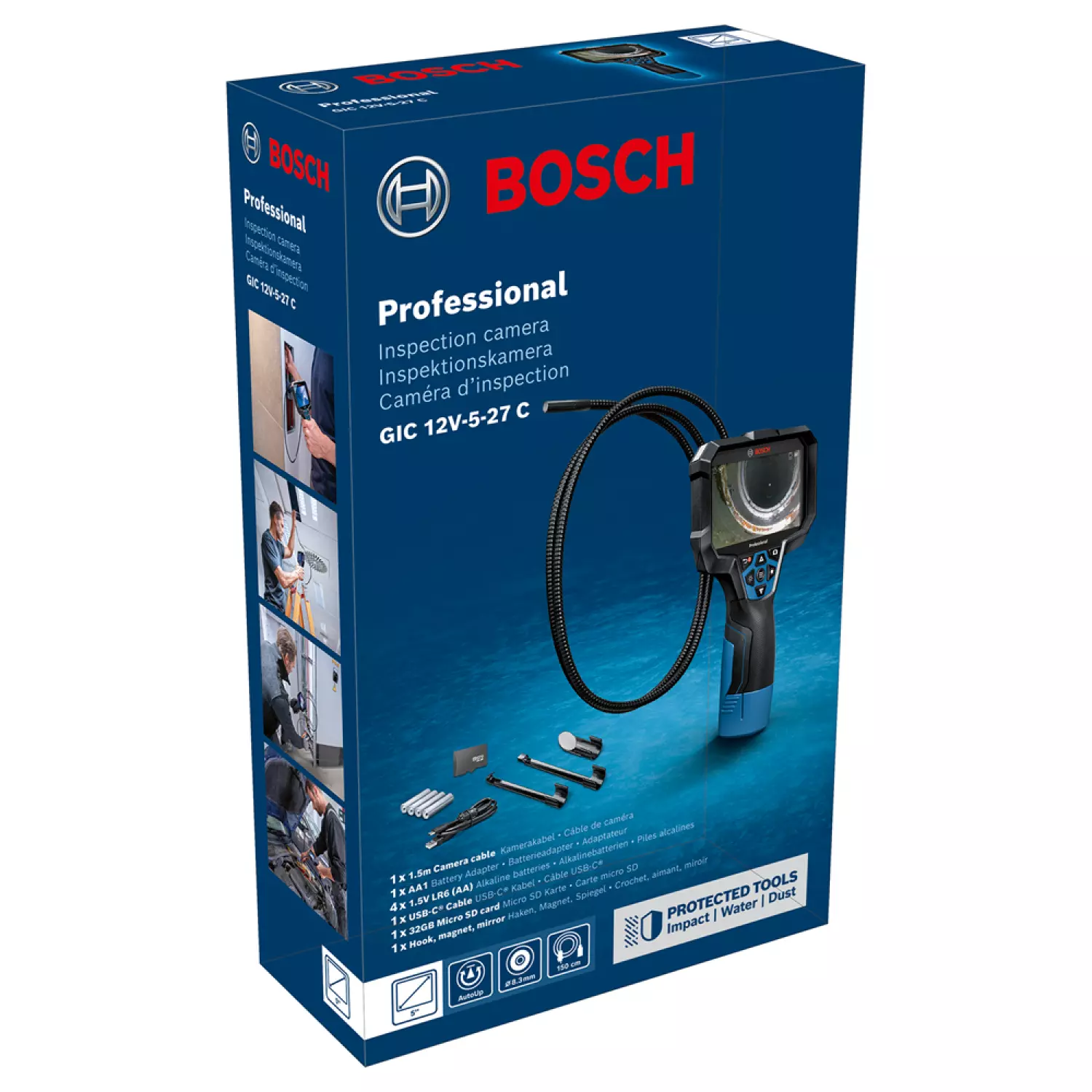 Bosch GIC 12V-5-27 C 12V accu Inspectiecamera