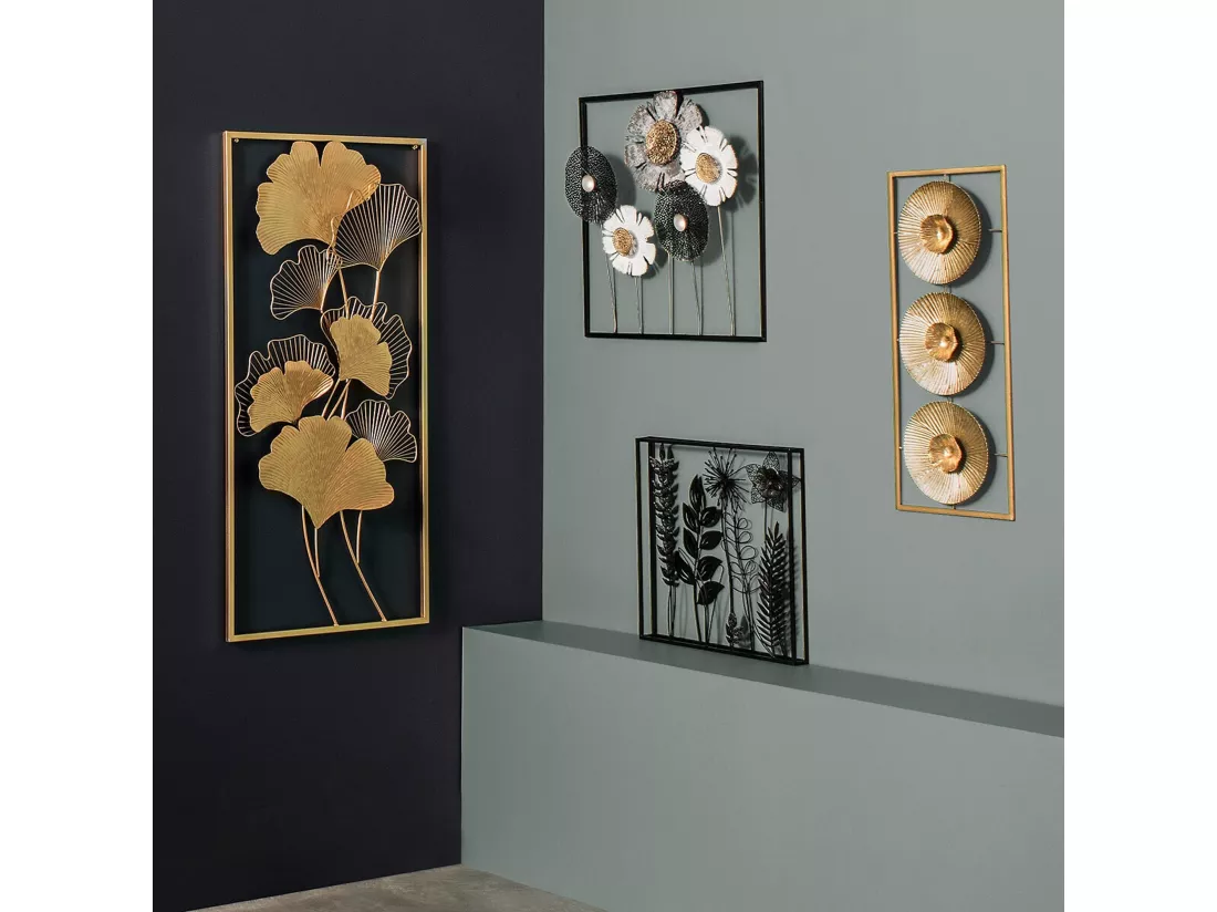 WELL HOME - Tableaux et décoration murales en métal Ginko 50x100
