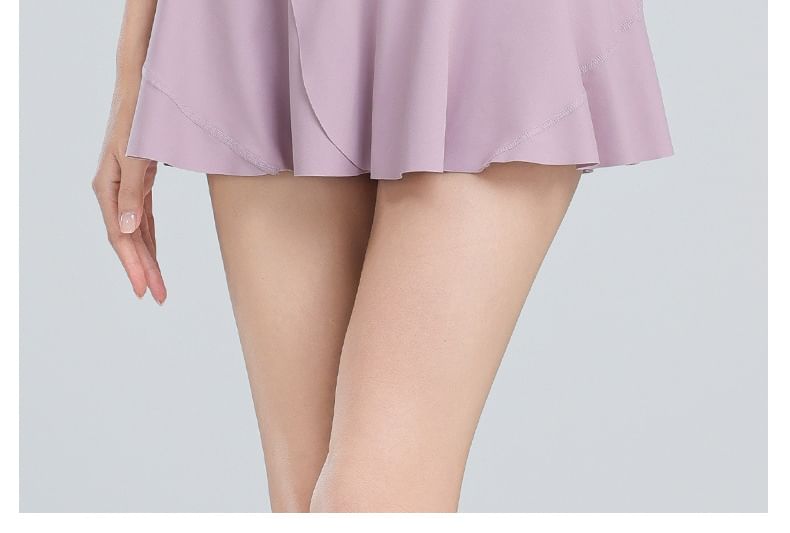 Claduodoe - Effen mini-sportskort met hoge taille
