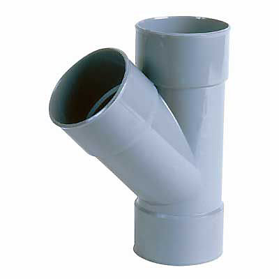 Culotte simple 45° femelle femelle ø80 mm
