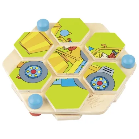 goki Wabenpuzzle Baustelle