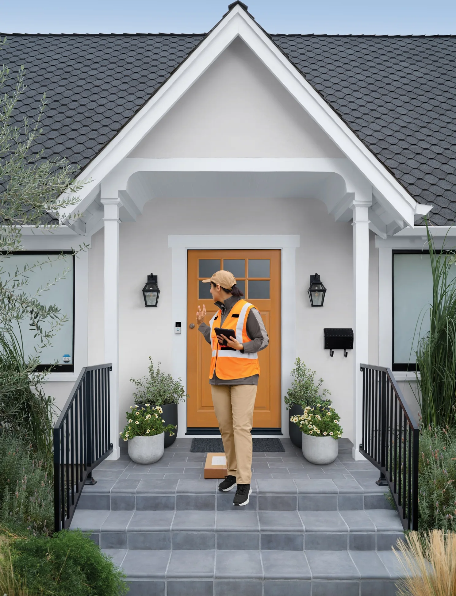 Ring Battery Video Doorbell Plus Nickel Satiné Sonnette connectée