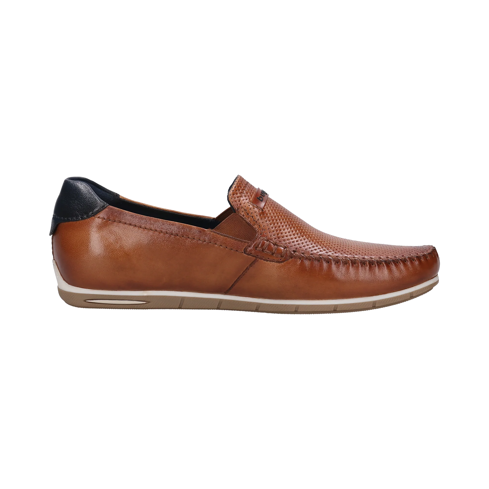 Leder Mokassin cognac