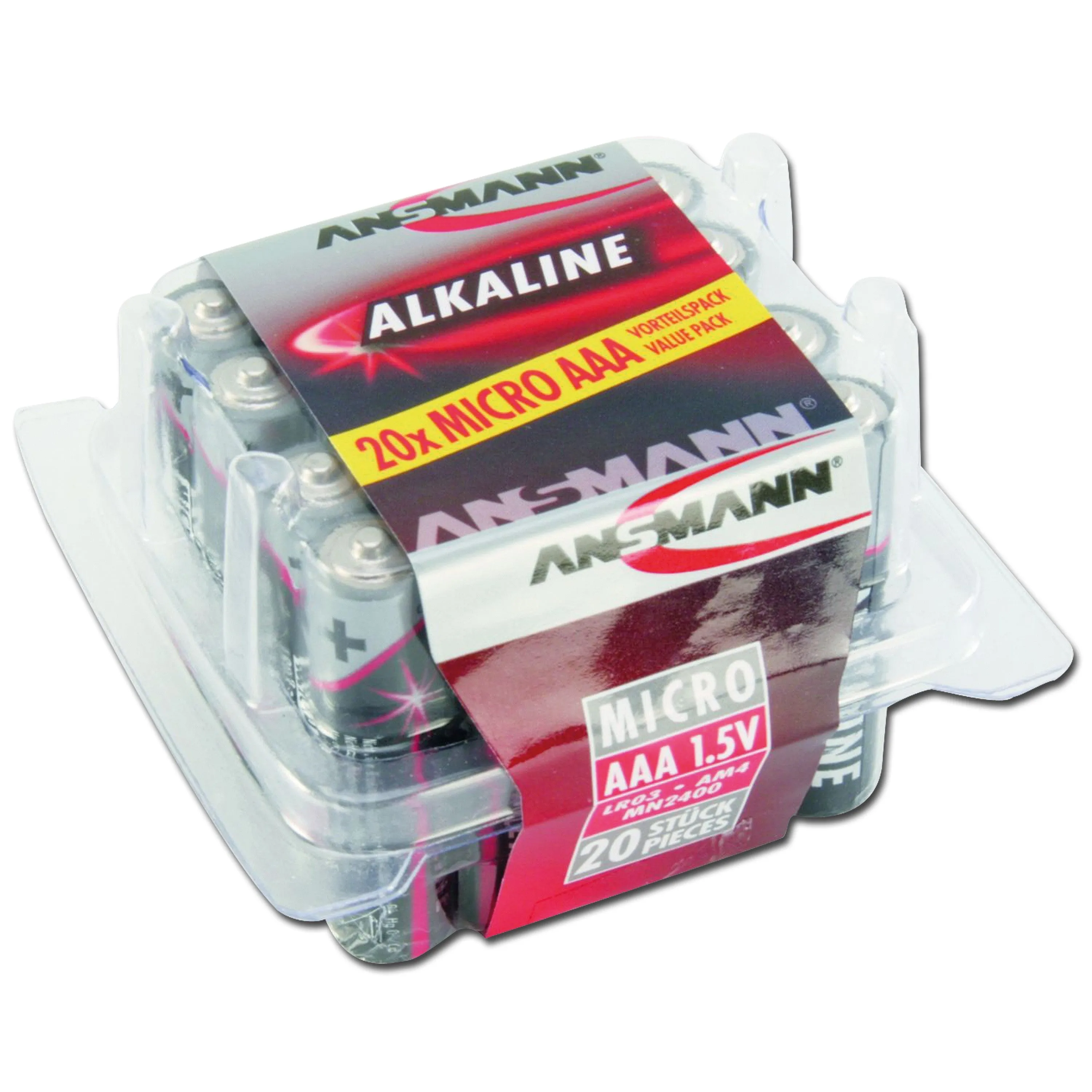 Ansmann -  Batterie Micro AAA Red-Line 20er-Box
