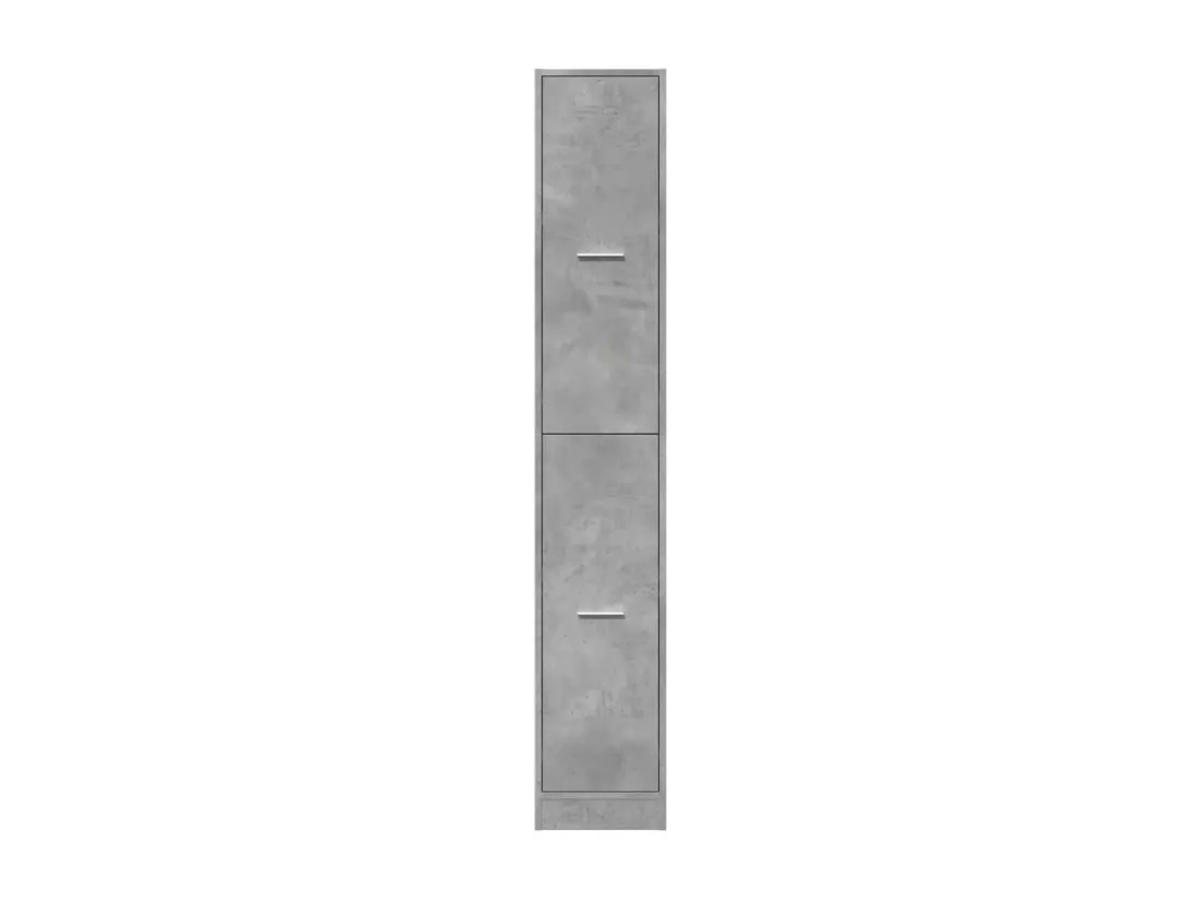 Armoire d'apothicaire gris béton 30x41x174,5 cm bois ingénierie