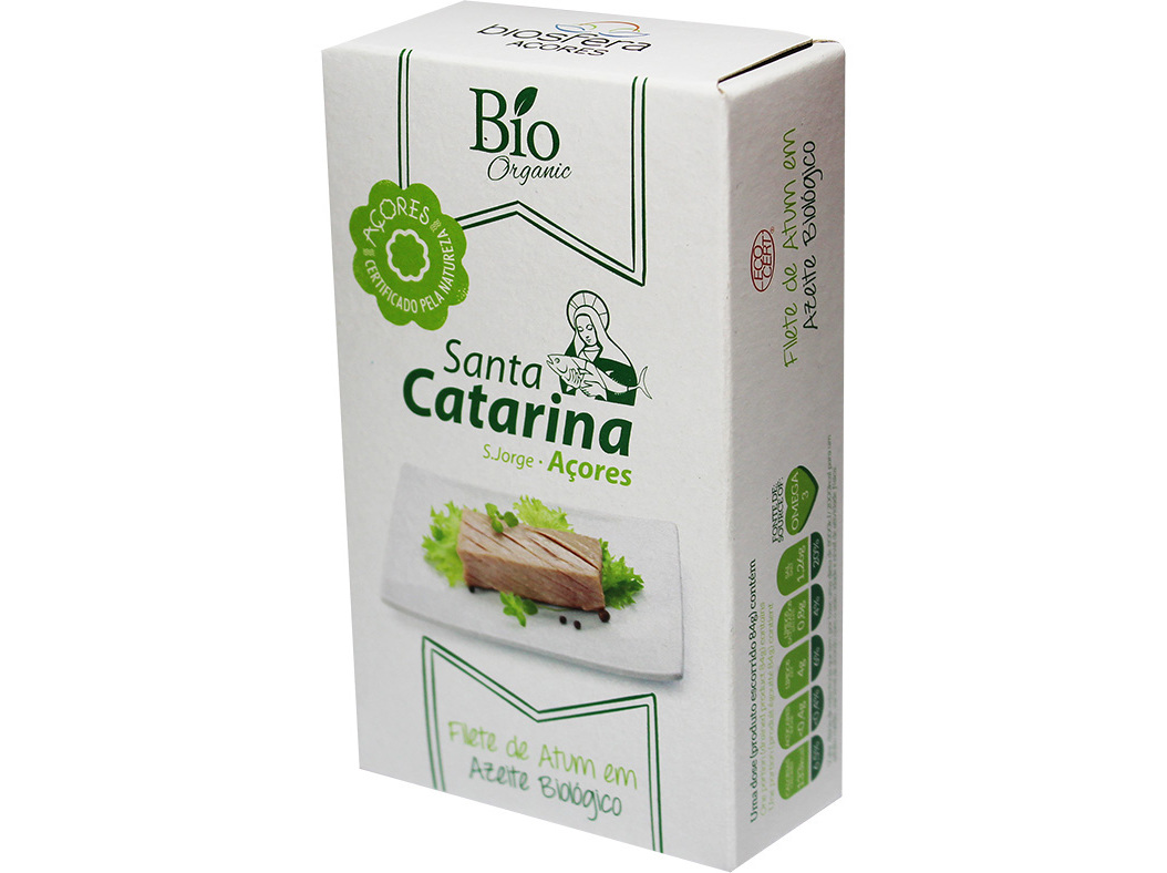 ATUM SANTA CATARINA FILETE AZEITE BIOLÓGICO 120G