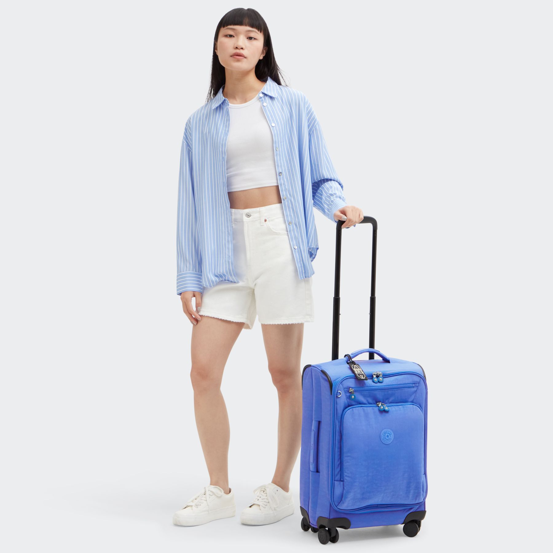 NEW YOURI SPIN S Petite Valise à Roulettes avec Poignée Télescopique - Havana Blue