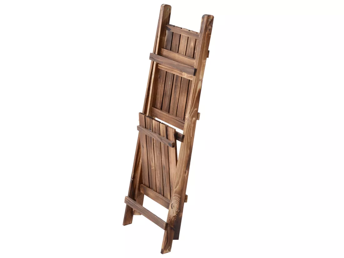Etagère échelle à fleurs 3 niveaux pliable bois de sapin 40 x 37 x 93 cm charge max. 40 Kg