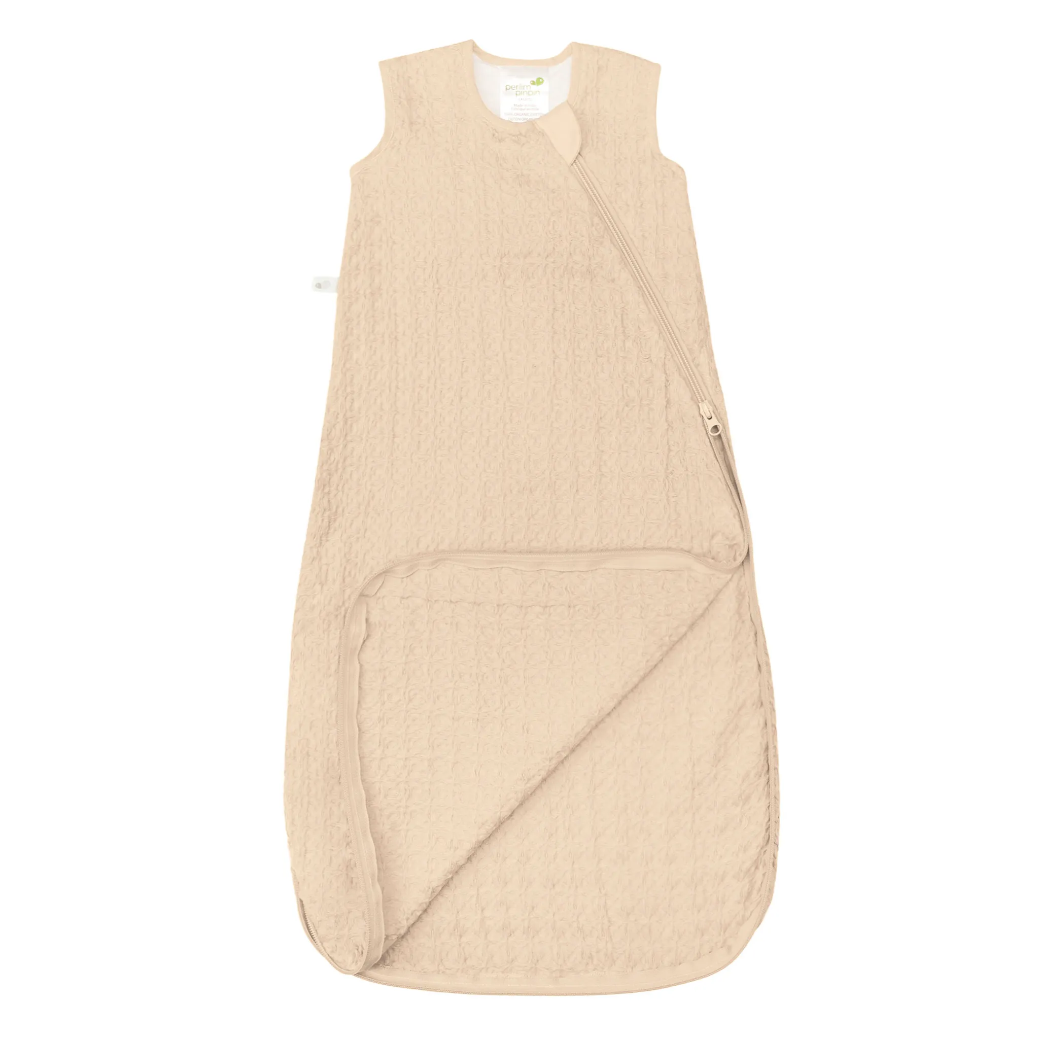 Perlimpinpin Sac de Nuit Mousseline Gauffré 0-36mois - Curry