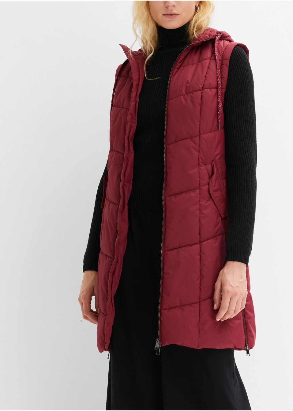 Veste matelassée avec manches amovibles