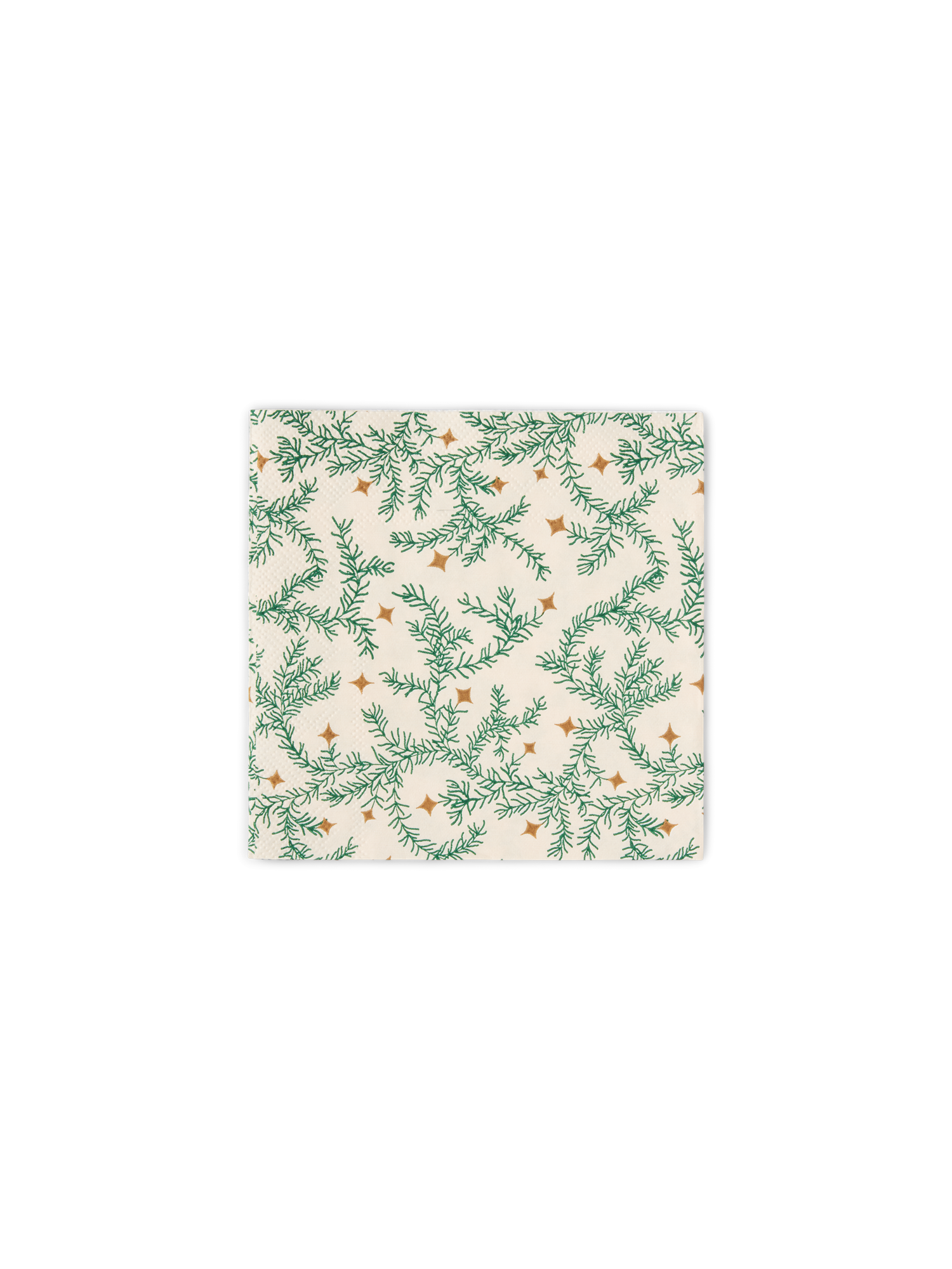 Servietter 25 x 25 | Papir. 25 x 25 cm. 20 stk. | Dark Green, Off White