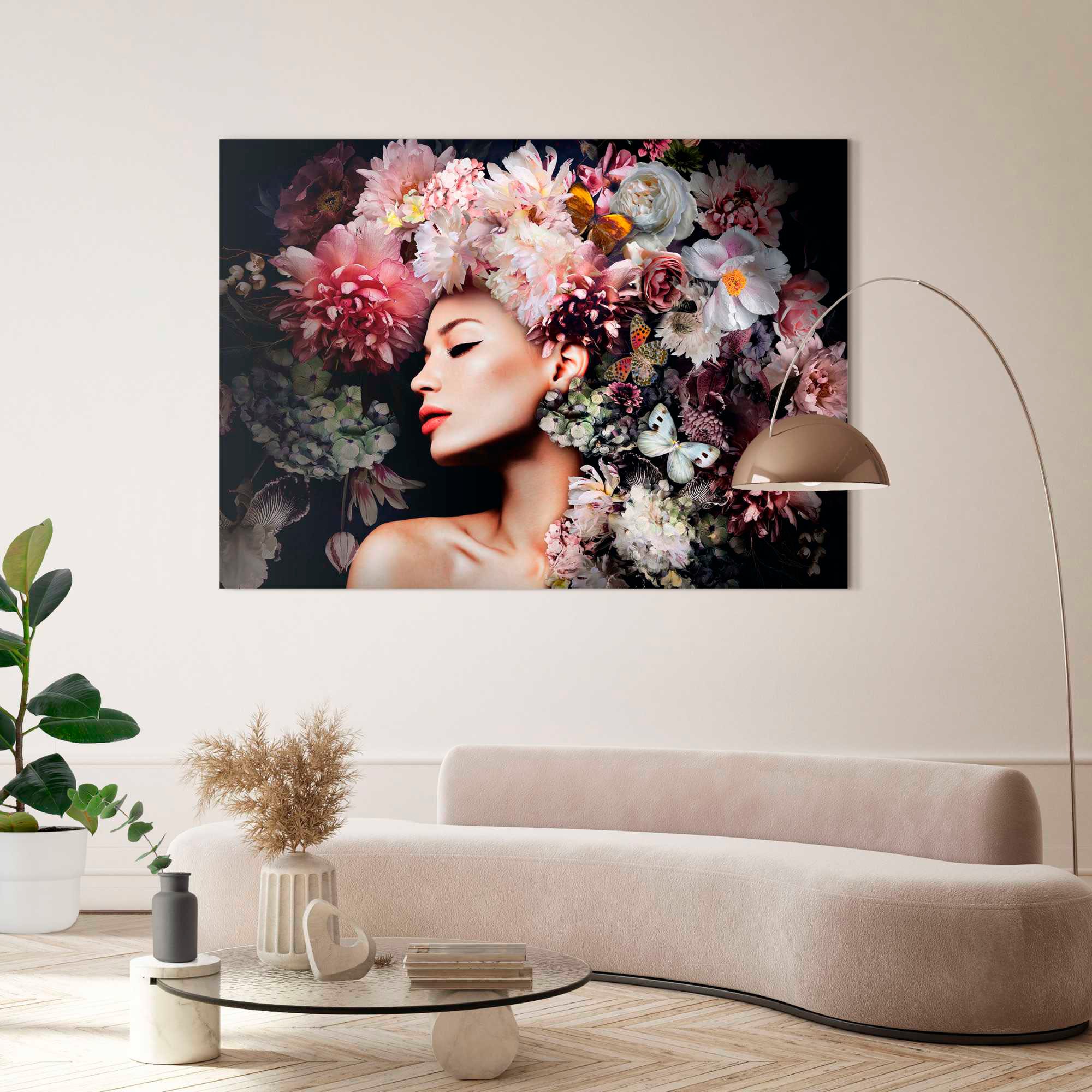 Reinders! Deco-Panel »Frau mit Blumenhut«
