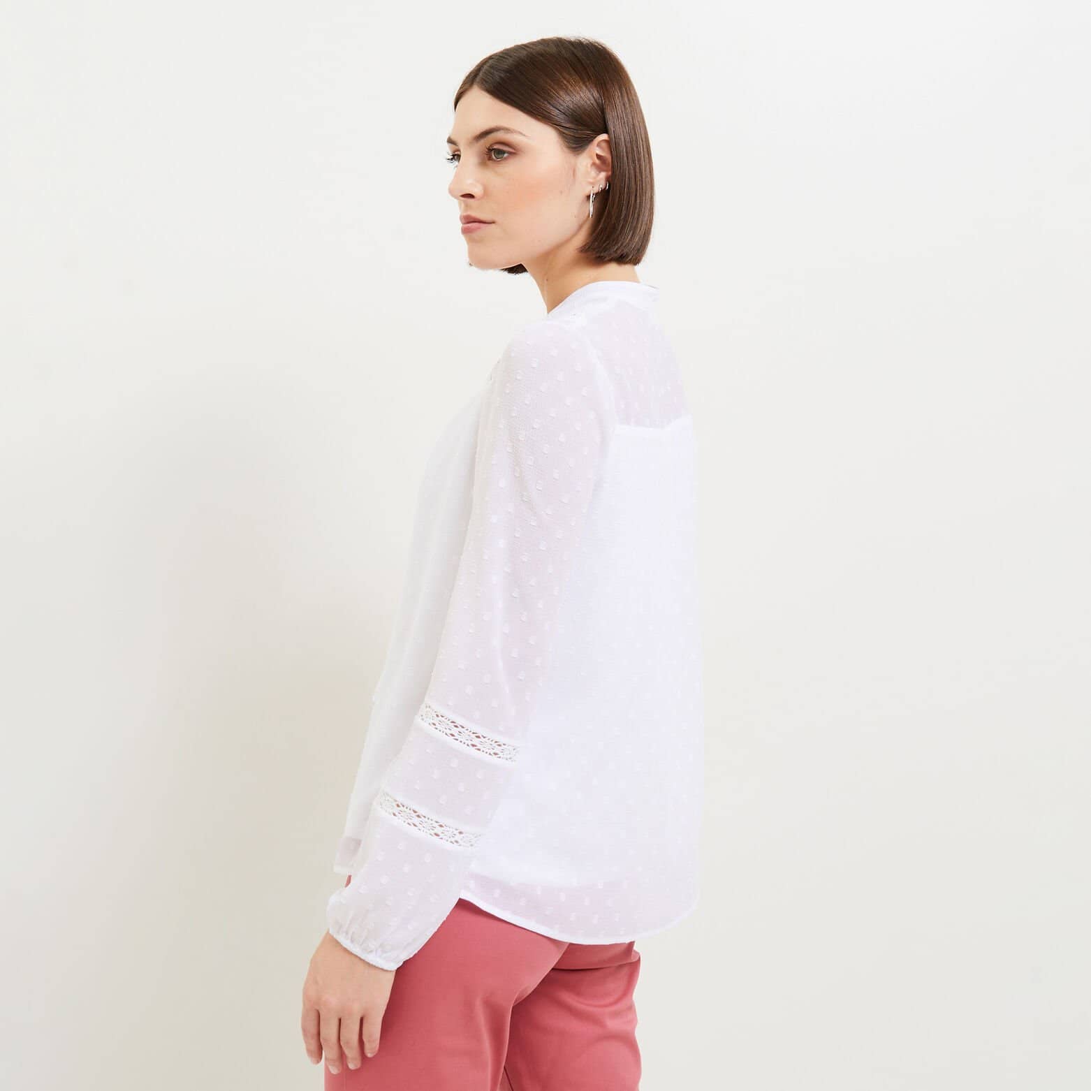 Blouse plumetis femme