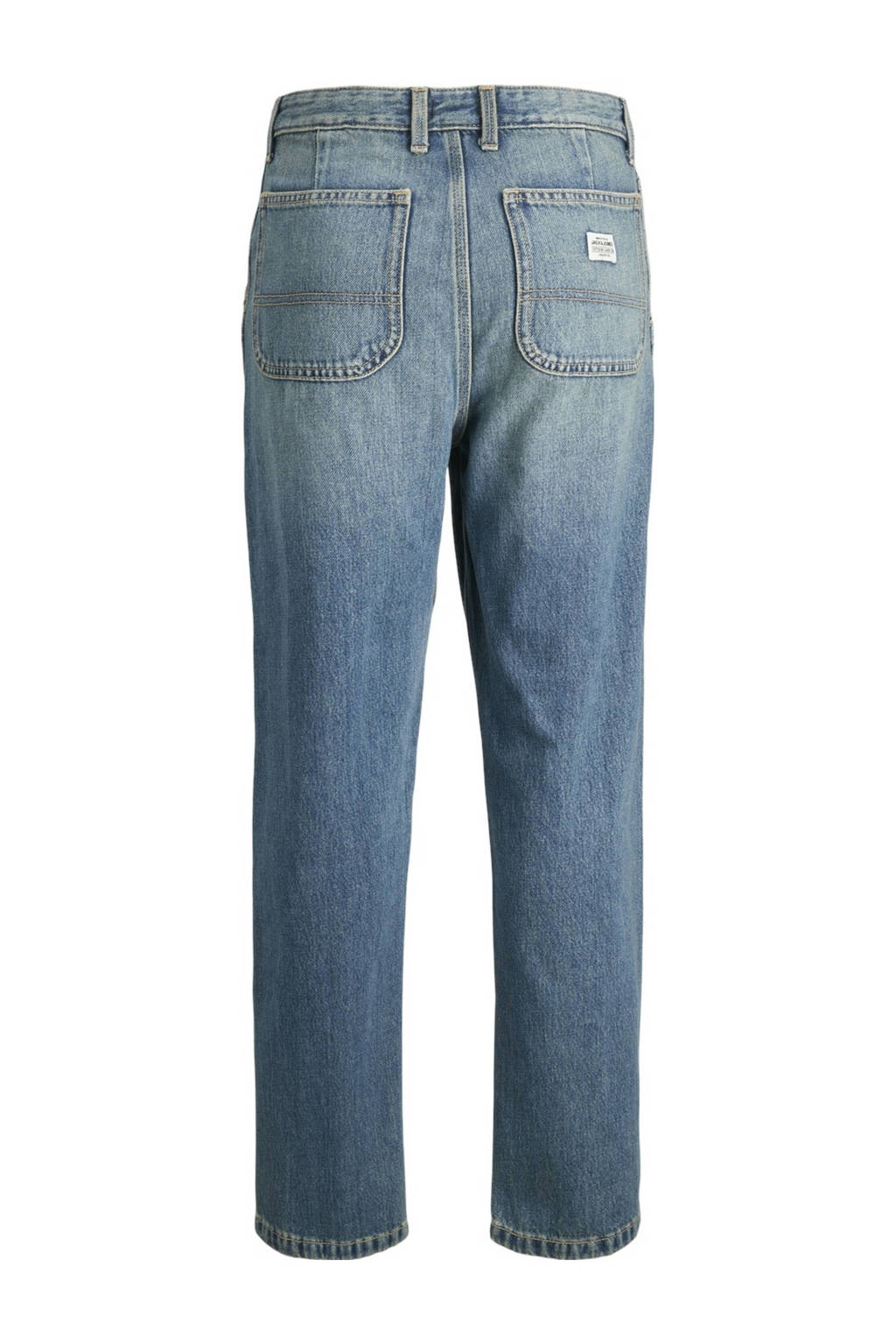 JACK & JONES high waist relaxed jeans JJICHRIS JJWORKER blue denim