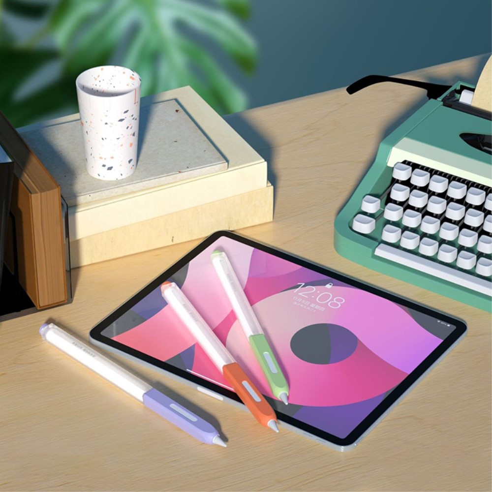 Apple Pencil (2. Generation / Pro) Silikon Schutzhülle - Lila / Transparent