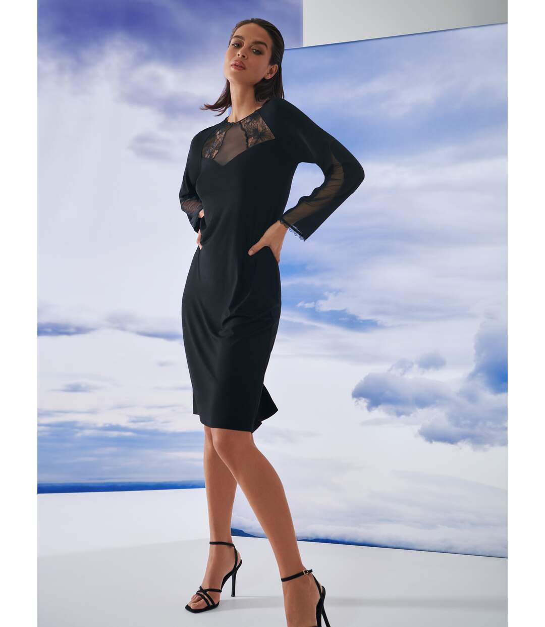 Chemise de nuit manches longues Sympathy Lisca