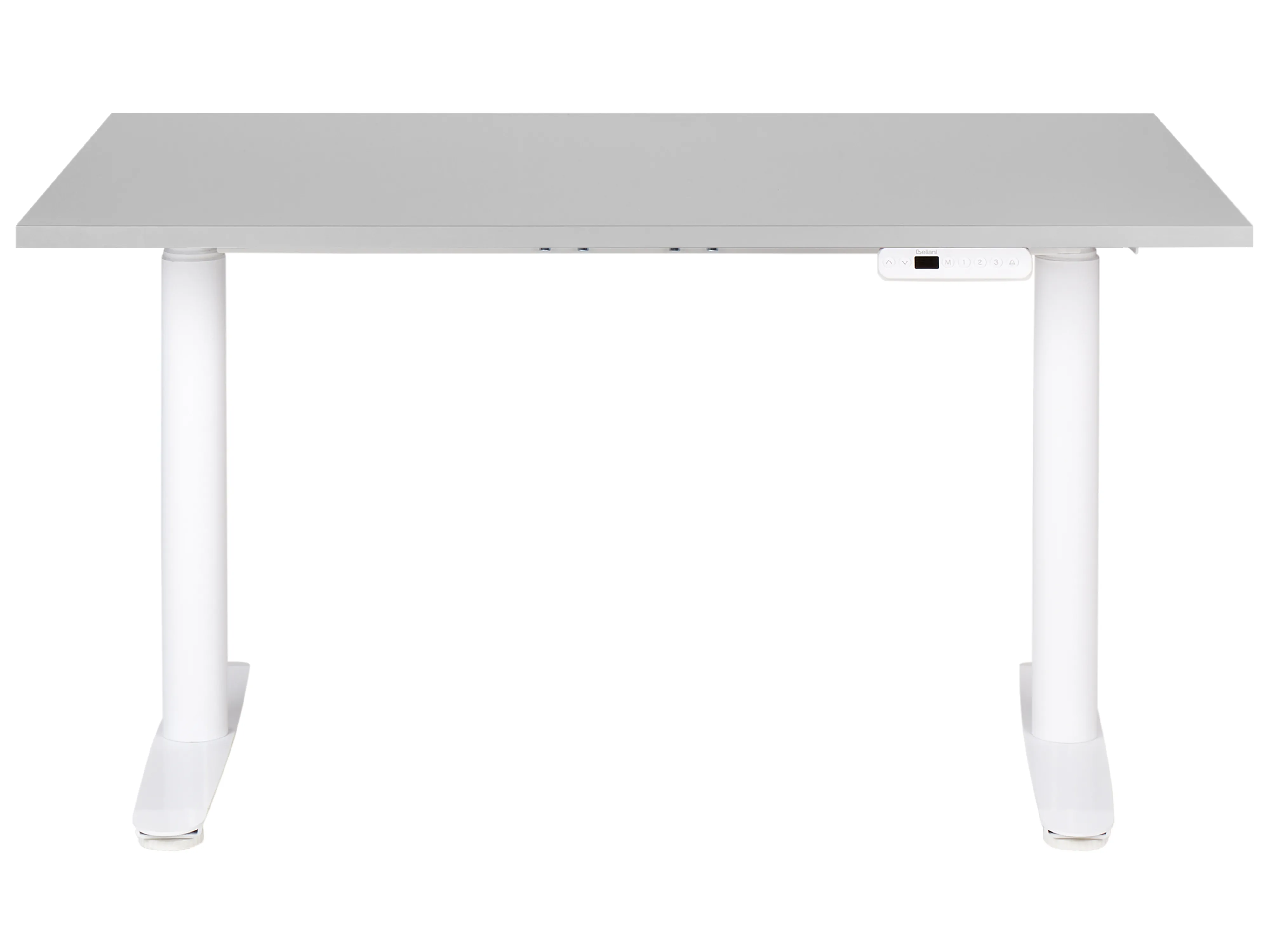 Elektrisch verstelbaar sta-bureau DESTINAS Grijs/wit 120 cm 72 cm