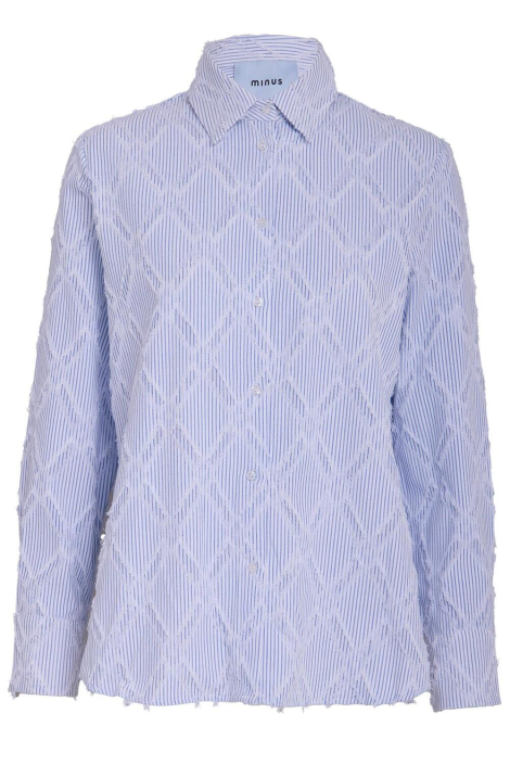 Minus blauwe dames blouse