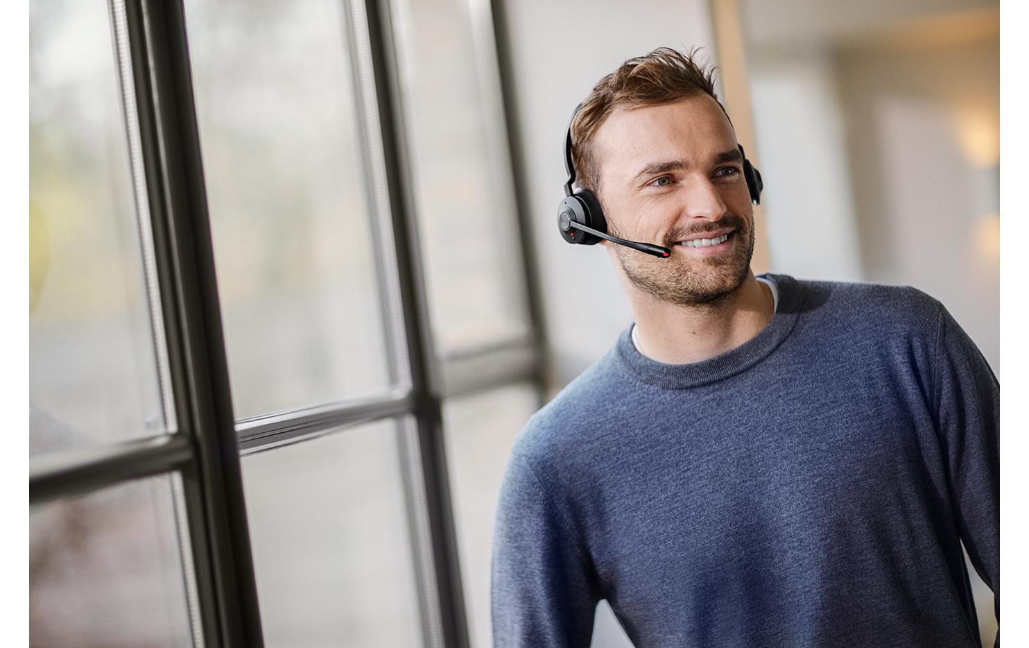 Headset Engage 55 MS Duo USB-C<br>Professionell klingende Anrufe. Ganz gleich, wo Sie arbeiten