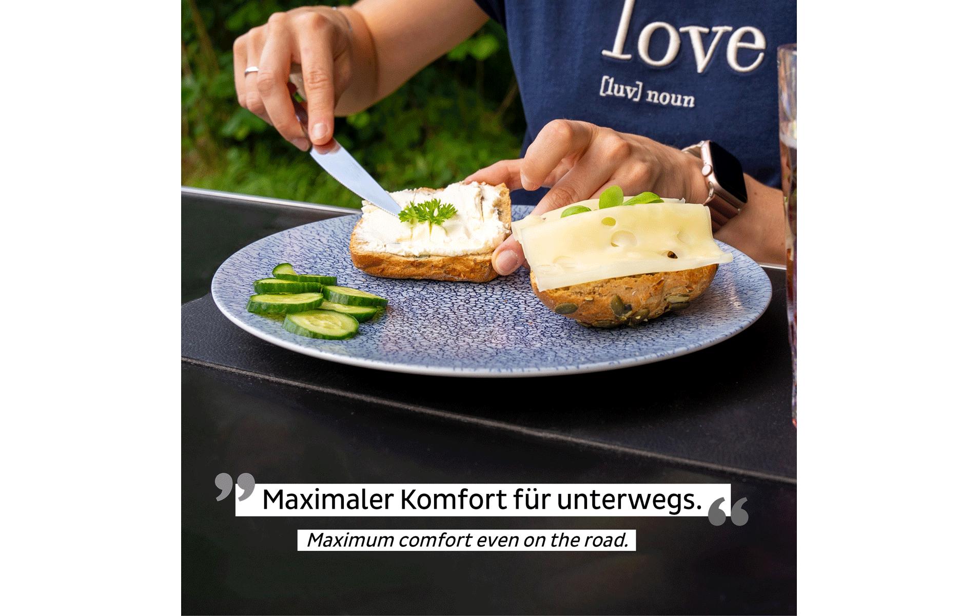 Magnet-Speiseteller BlauOutdoor Porzellanteller