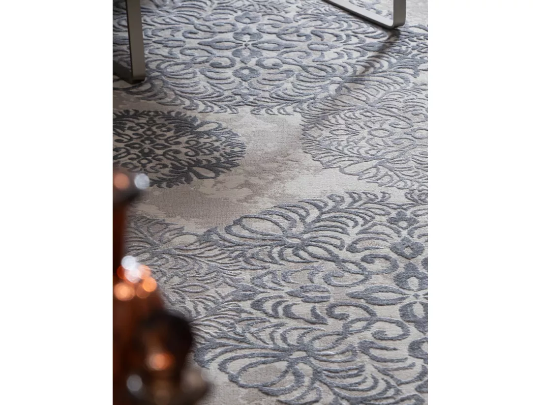 Tapis 240x240 gris Bern Clouds