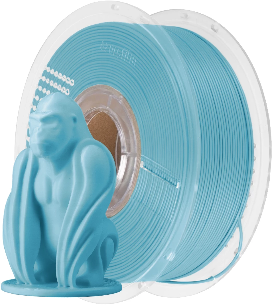 AzureFilm  PLA Matte HS Blue, 1,75 mm / 1000 g    PLA Material mit mattem Oberflächenfinish