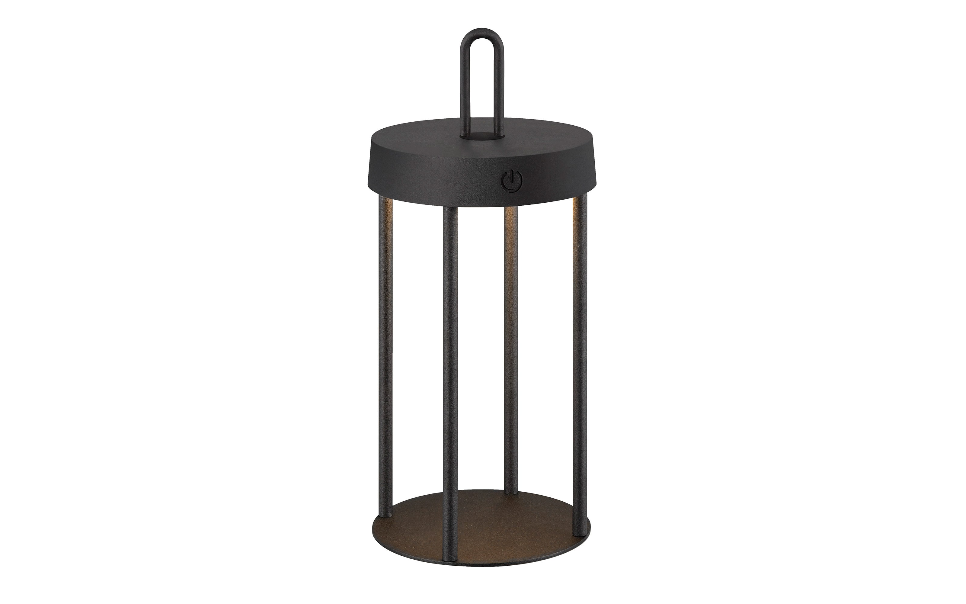 LED-Akkutischleuchte Anselm, schwarz, 28,4 cm, inkl. Memoryfunktion