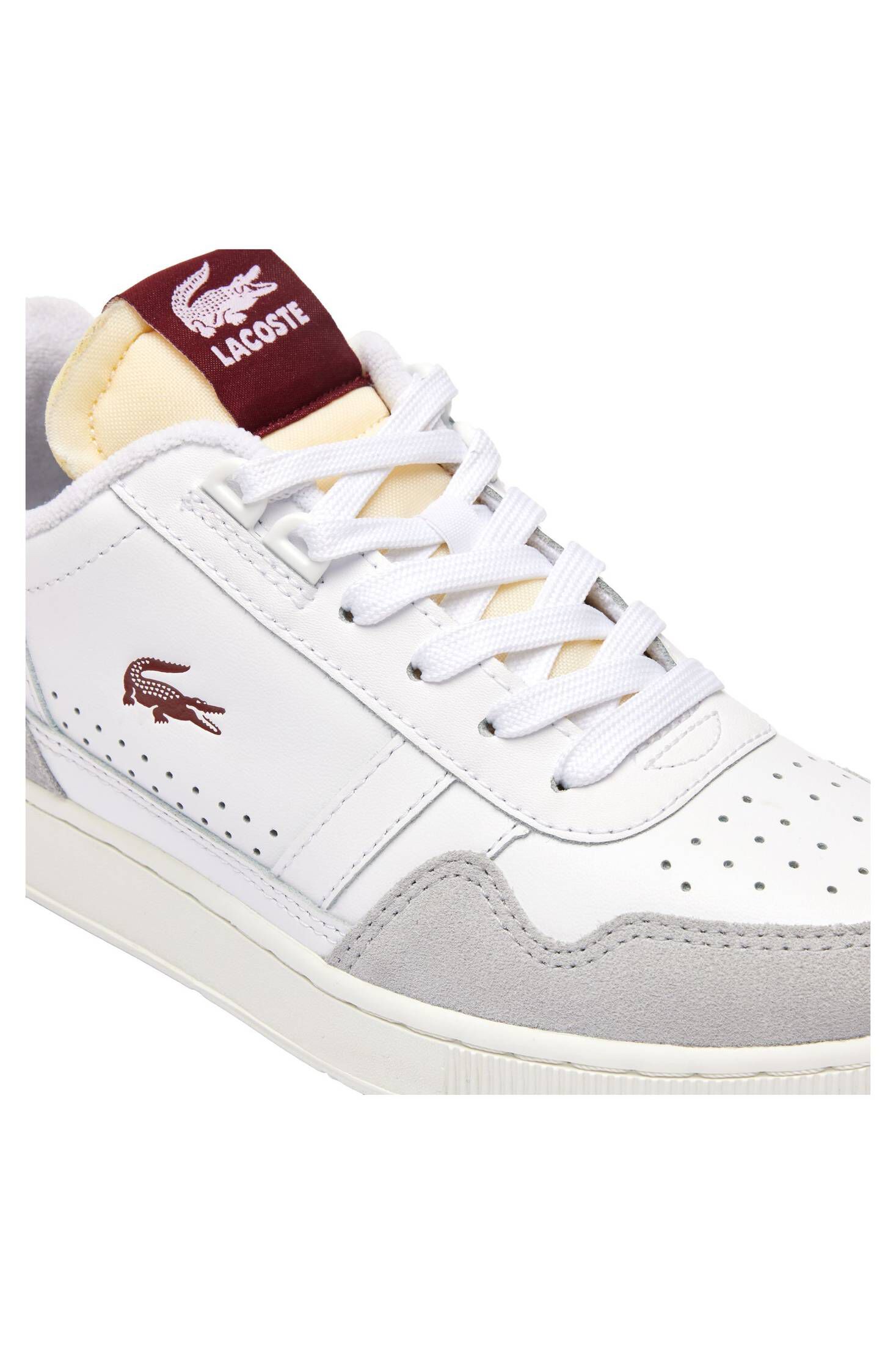 Lacoste| Damen Sneaker T-CLIP LEATHER COLOR POP