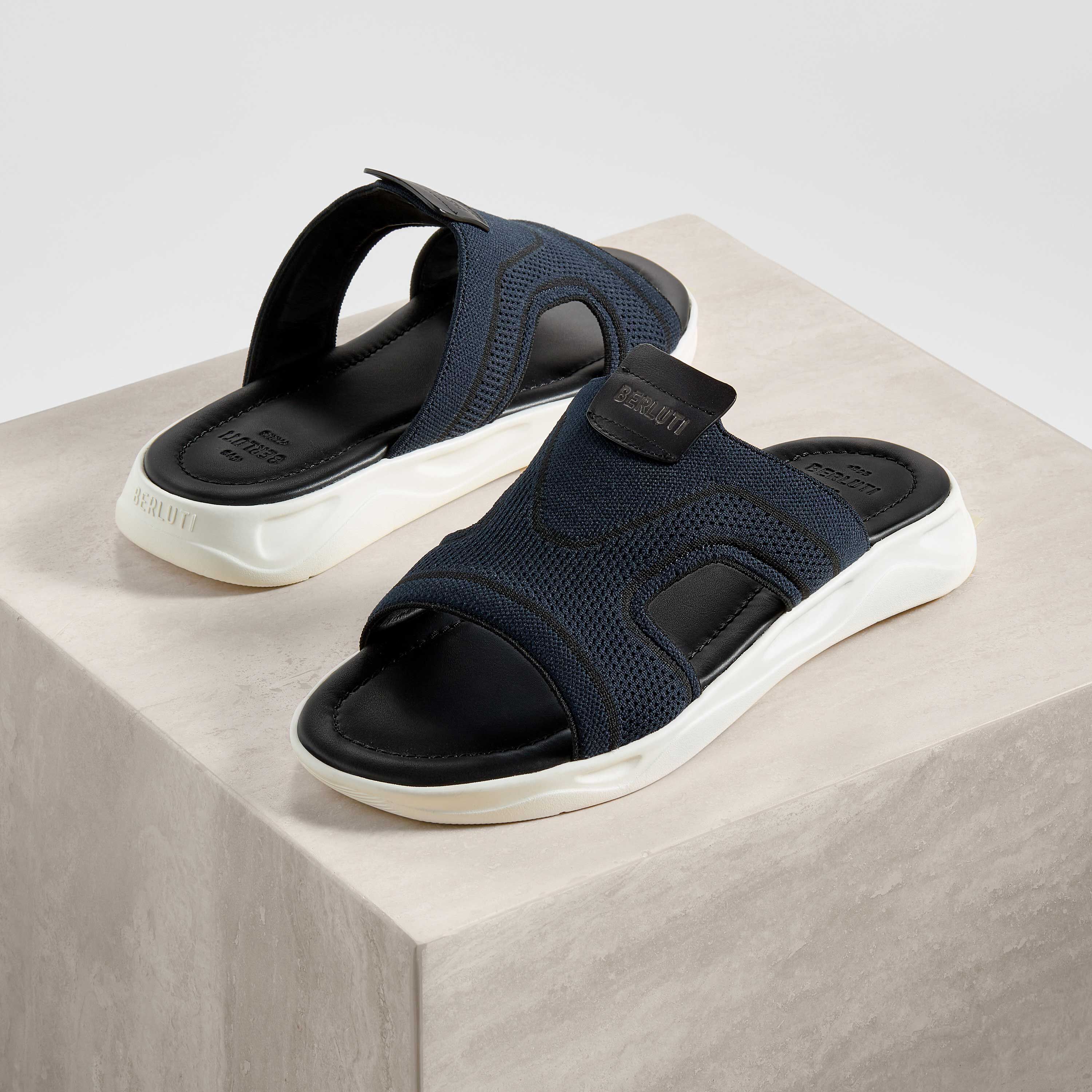 Sandal Shadow En Maille Et Cuir