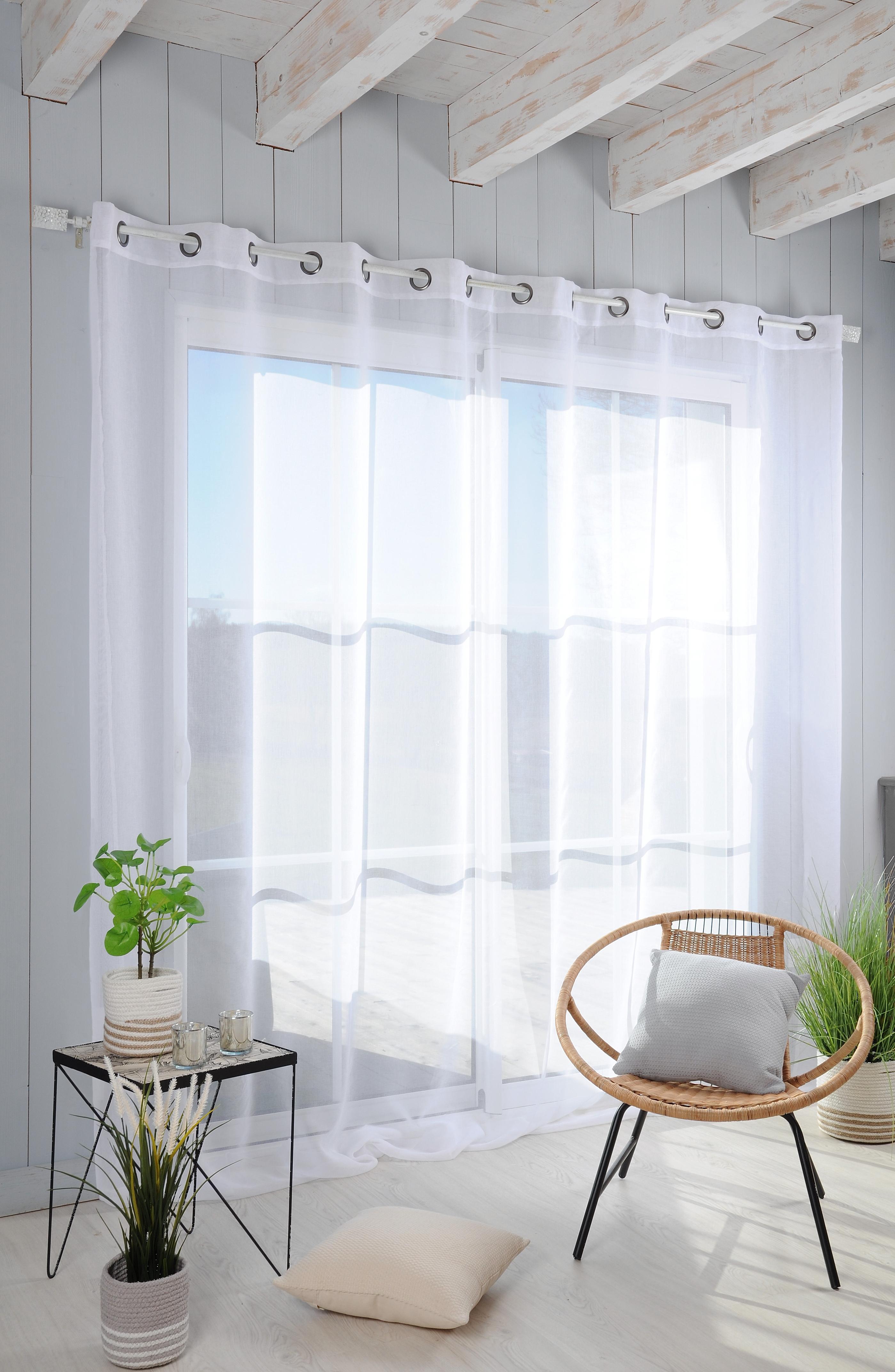 VOILAGE MONA 16 OEILLETS BLANC 3M