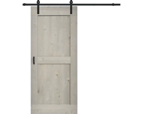 Pertura schuifdeur complete set Yorick Midbar Vintage grijs 950x2150 mm incl. looprail met rol, krukset