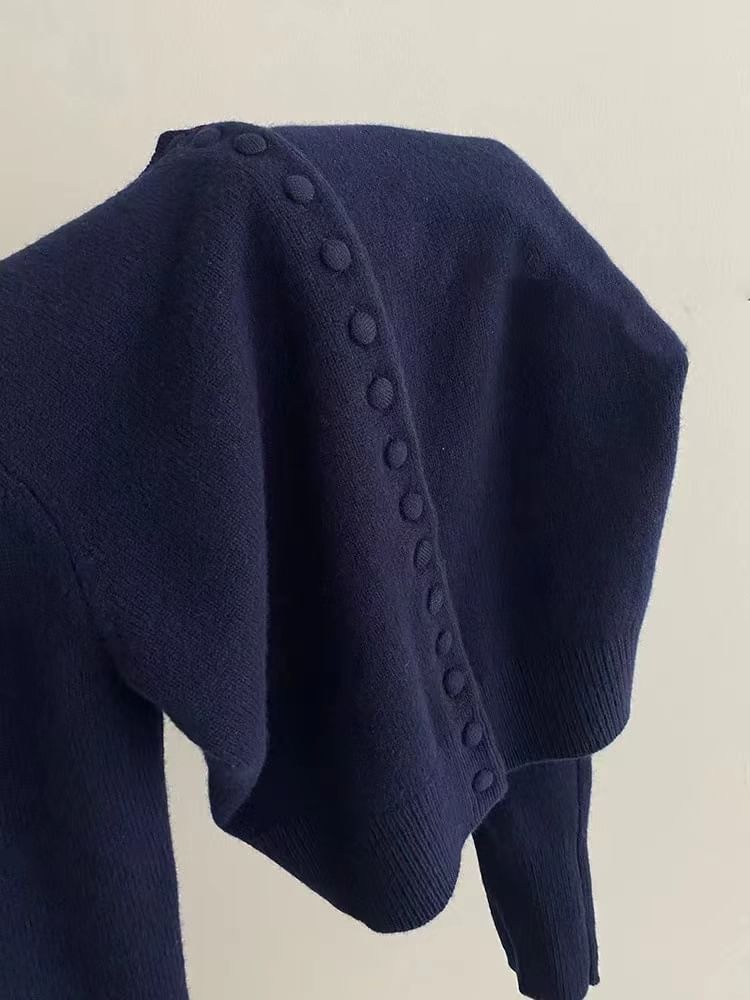Rred - Effen vest met ronde hals