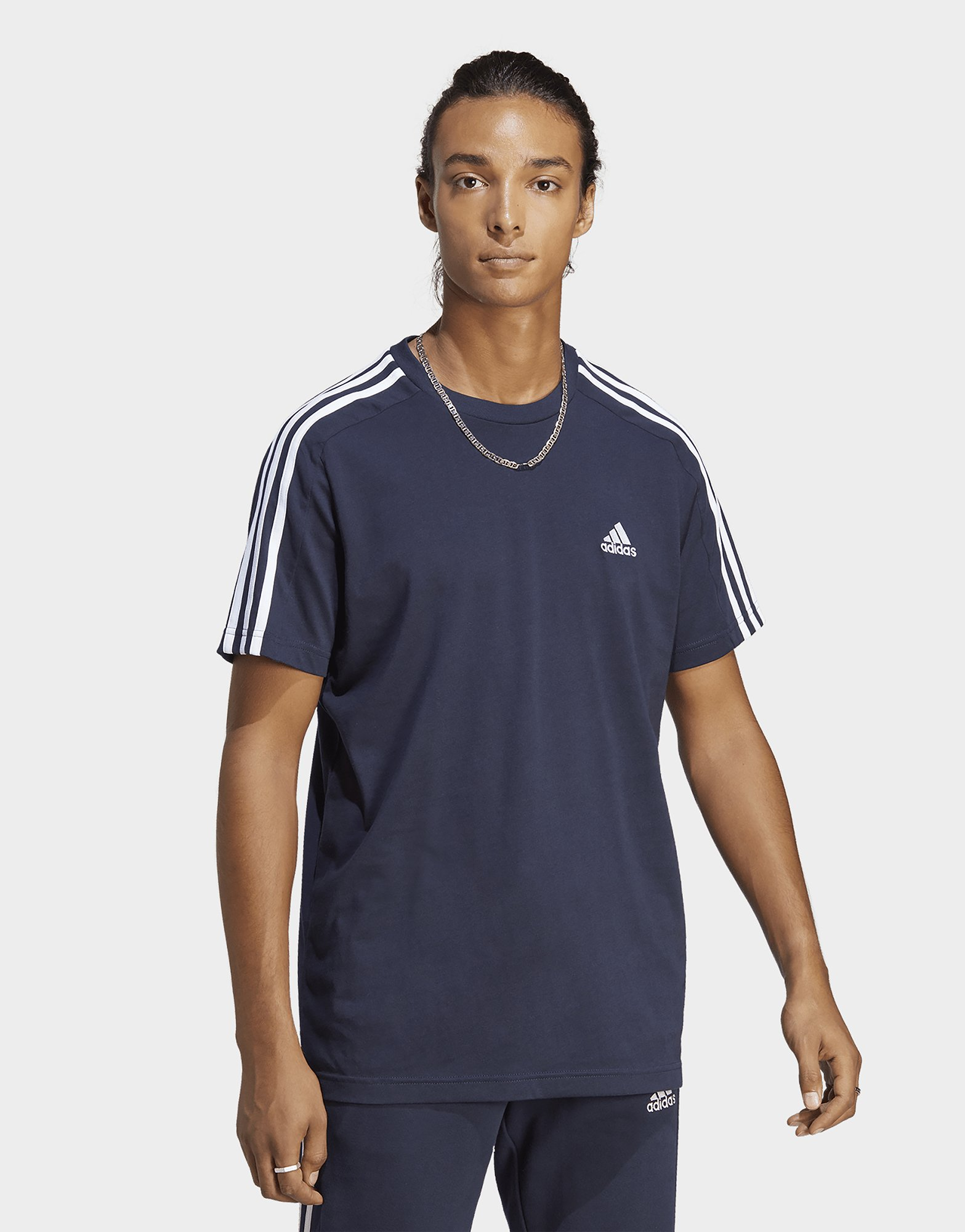 adidas T-shirt à 3 bandes en jersey Essentials