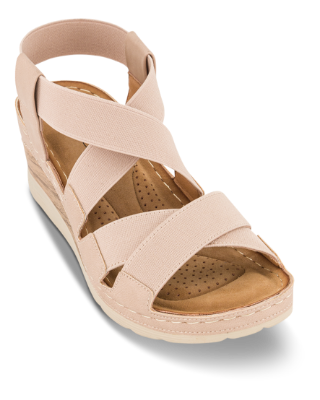 B&CO Damesandal med hæl Beige 4213102180