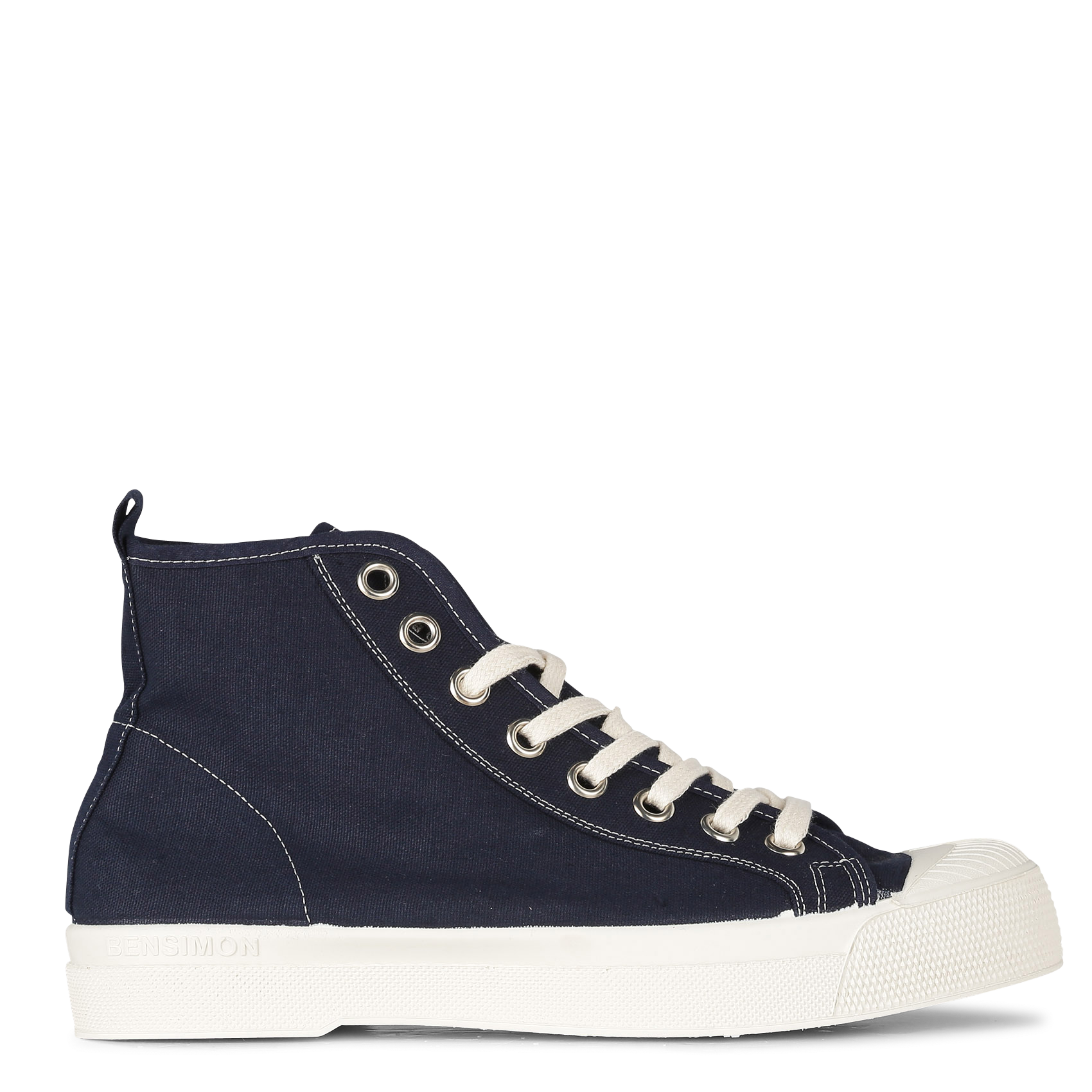 STELLA B79 FEMME - Baskets montantes en coton | Bleu