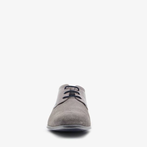 Bugatti Morino leren heren veterschoenen grijs