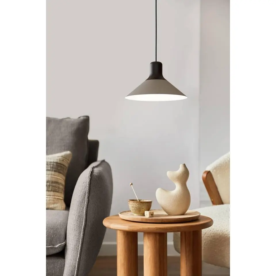 EGLO Abreosa Hanglamp - E27 - 28 cm - Zwart/Grijs