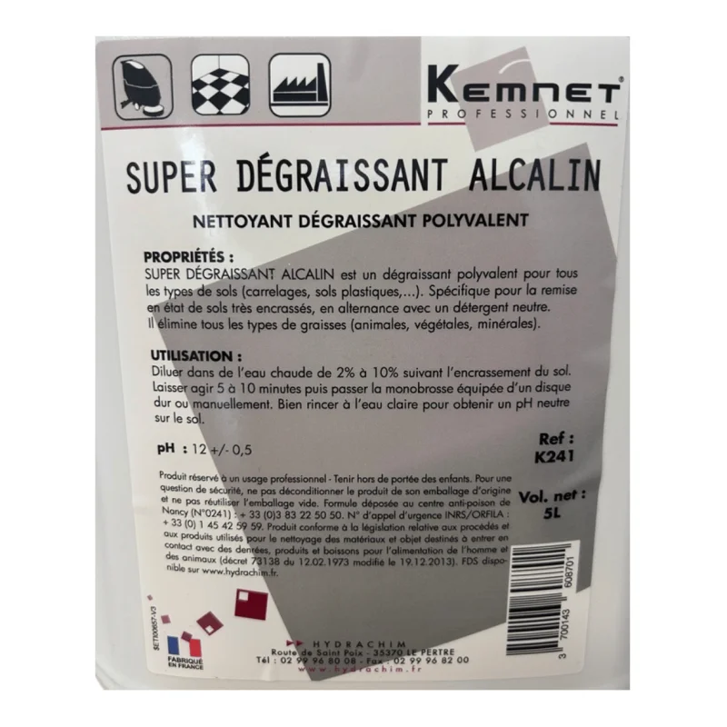 KEMNET - Super dégraissant alcalin - 5L